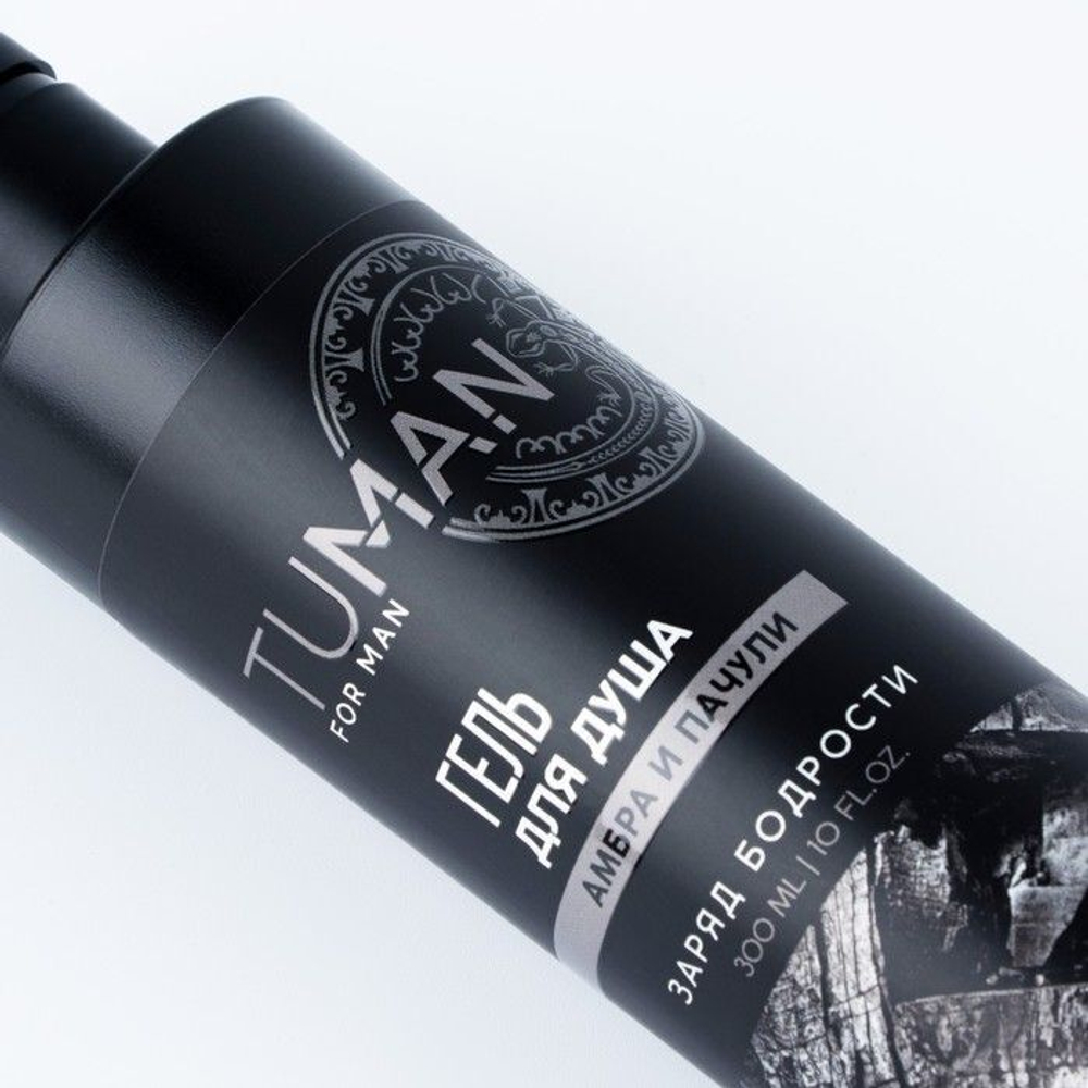 Мужской гель для душа TUMAN с ароматом амбры и пачули - 300 мл.