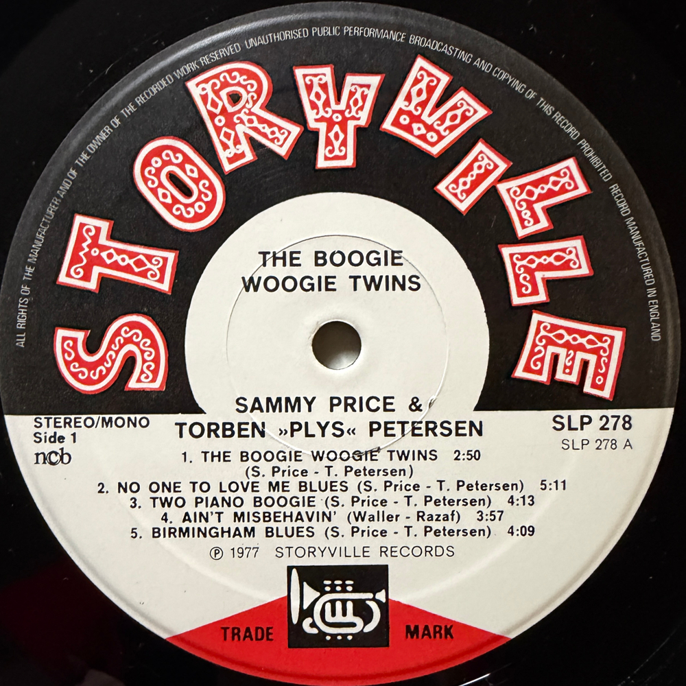 Sammy Price & Torben Petersen ‎– The Boogie Woogie Twins (Скандинавия 1977г.)Т