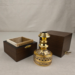 Печать для руководителя "Герб России" с синим фианитом