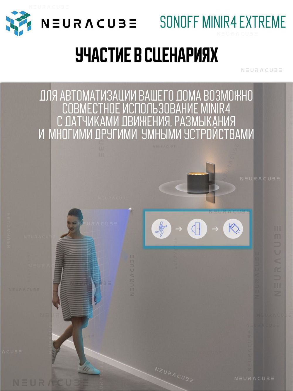 WiFi Реле Sonoff MINIR4 Extreme, 10А/2200Ватт (Работает с Алисой)