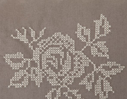 Пододеяльник 220x200 Luxberry Rose молочный шоколад Португалия вышивка