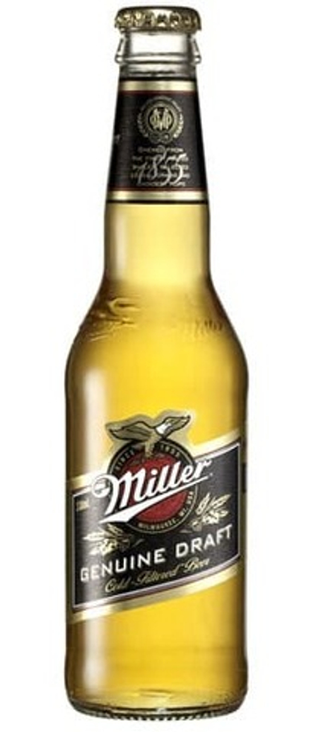 Пиво Миллер Дженюин Драфт / Miller Genuine Draft 0.33 - стекло
