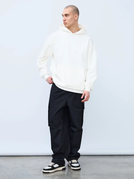 Худи оверсайз без начеса (молочный)