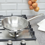 Сковорода 20см Общепит без крышки, корпус 0,6мм индукция ТРС 3,5мм