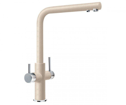 Смеситель ZEGOR для кухни с подкл. к фильт. с пить SAF18-A092KS(бежевый)