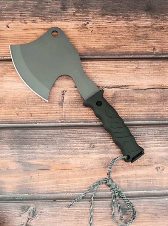 Тактический топор CAVRA туристический с компасом Олива