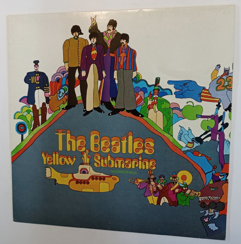 Винтажная виниловая пластинка The Beatles Yellow Submarine (UK 1981)