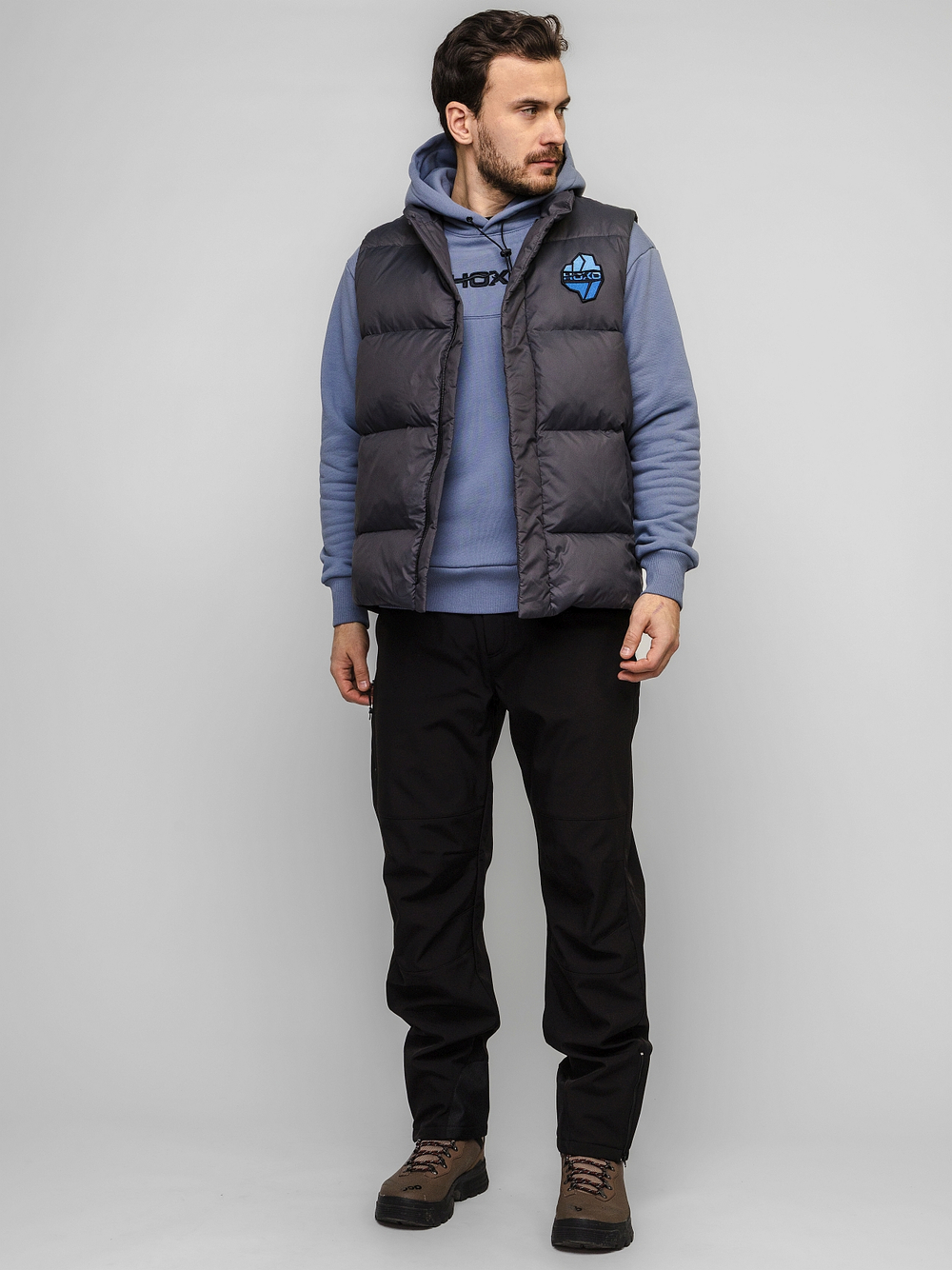 Жилет "НОХО" утеплённый, унисекс, цвет "Стальной ледник"
