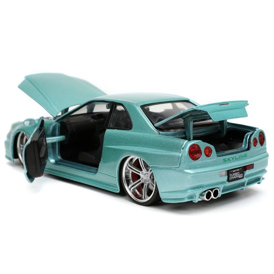 Модель Машинки Форсаж 1:24 FF 2002 Brian's Nissan Skyline Gtr R34 1:24 32608