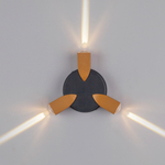 380633 Светильник DITO 3х1W LED 330LM G ЧЕРНЫЙ/ЗОЛОТО 4000K