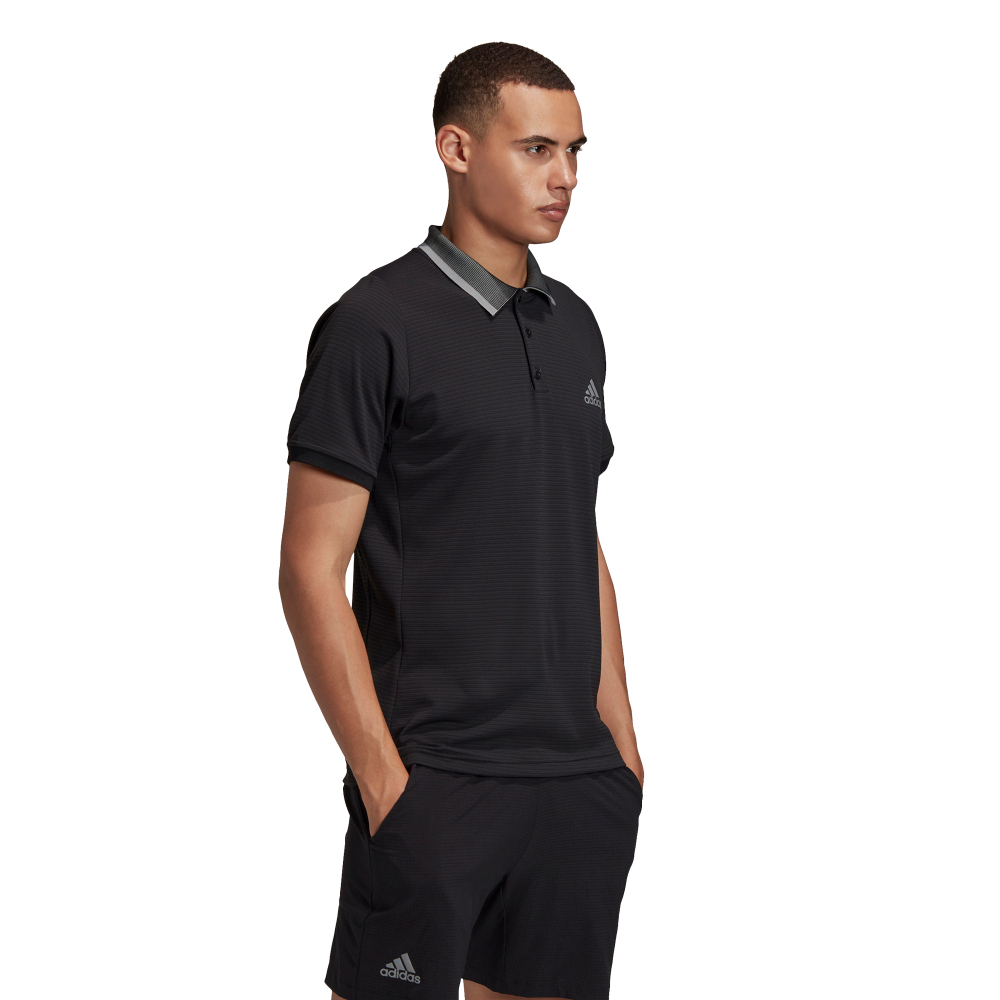 Мужское поло теннисное Adidas M T Freelift Polo - black/grey three