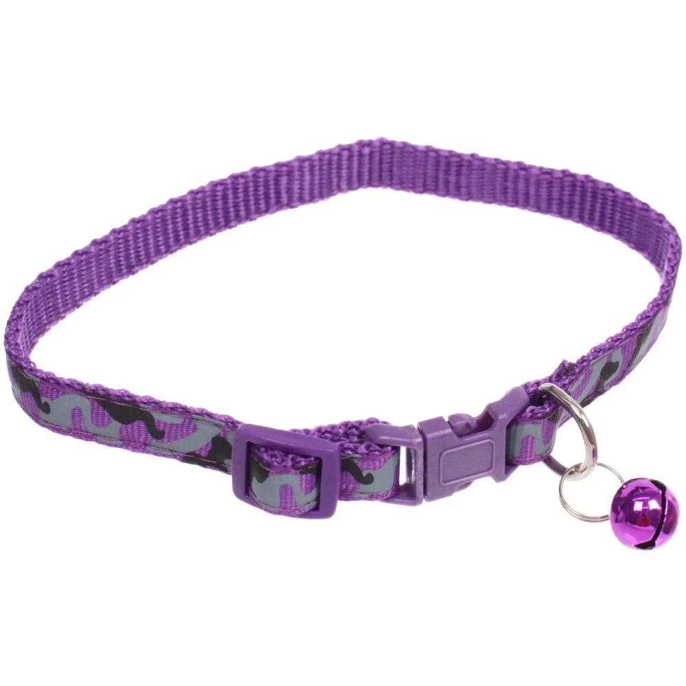 Ошейник с колокольчиком 1*19-32см «Zoo City-Милитари» микс цветов (минивложение 12шт)
