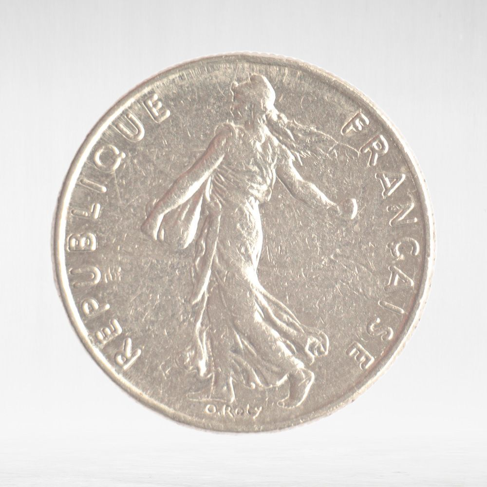 France, ½ Franc 1983 - Signature "O. Roty", VF