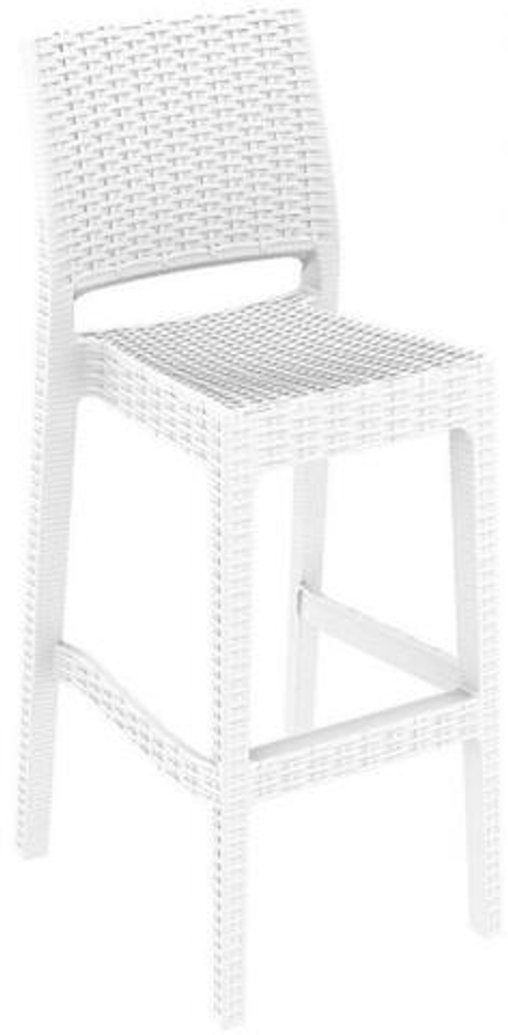 Стул пластиковый барный, Siesta Contract Jamaica, белый