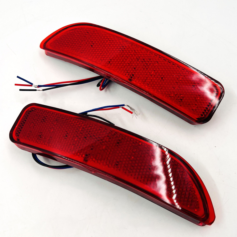 Катафоты диодные 2 режима в задний бампер для Лада Ларгус, Renault Logan фаза I 2 шт