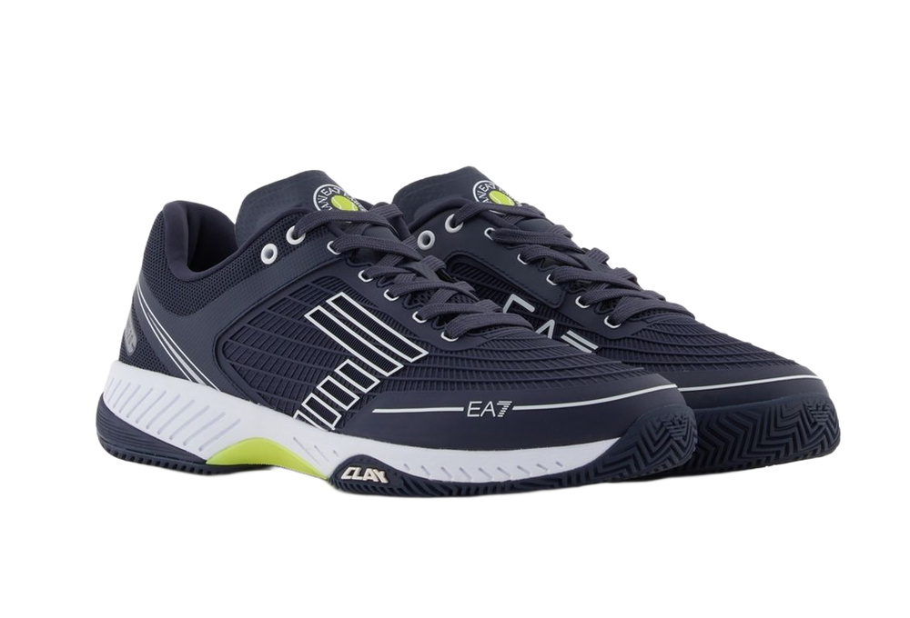 Теннисные кроссовки EA7 Unisex Woven Sneaker Clay - sky captain/white