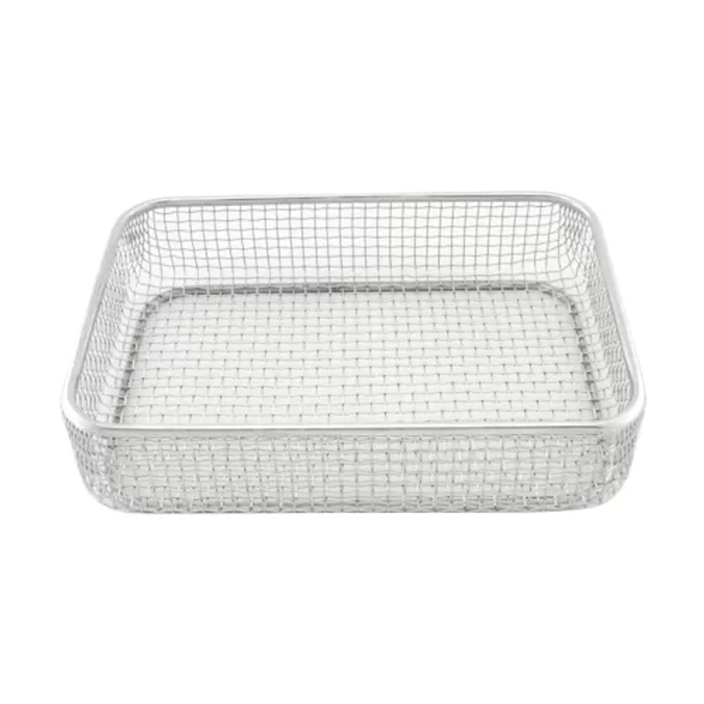 Лоток-корзина прямоугольный сетчатый 250х170х60 мм нержавеющий МЕ-ЛМПрС-250