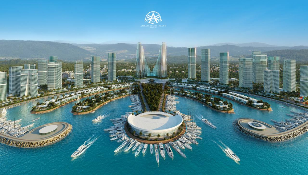 ЖК "AMBASSADORI" ISLAND, Грузия, Батуми. Уникальная локация на Черном море. Живите на искусственном острове с гарантированными видами на море и единственным в Грузии песчаным пляжем. Апартаменты, отели, шоппинг и развлечения всё на одном острове. Эпицентр деловой и культурной жизни в Батуми. Шедевр мировой архитектуры