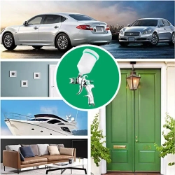 Профессиональный Краскопульт пневматический , Гравитационный Аэрограф С Соплом , Для Покраски Автомобилей Благоустройство дома , HVLP 1.4/ 1.7/2.0 мм сопло