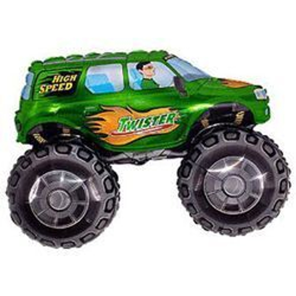 Фольгированный шар (38''/97 см) Фигура, Бигфут, Зеленый
