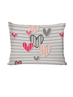 Постельное белье бязь Сказка "Сердца" 1,5-спальный на молнии Наволочка 50х70 см 1 шт Простынь на резинке 90х200 см Пододеяльник 145х215 см