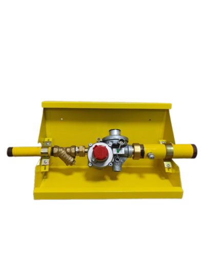 Шкафной газораспределительный пункт ГРПШ ОХТА-RF-25-1-ЛП-Ф (желтый)