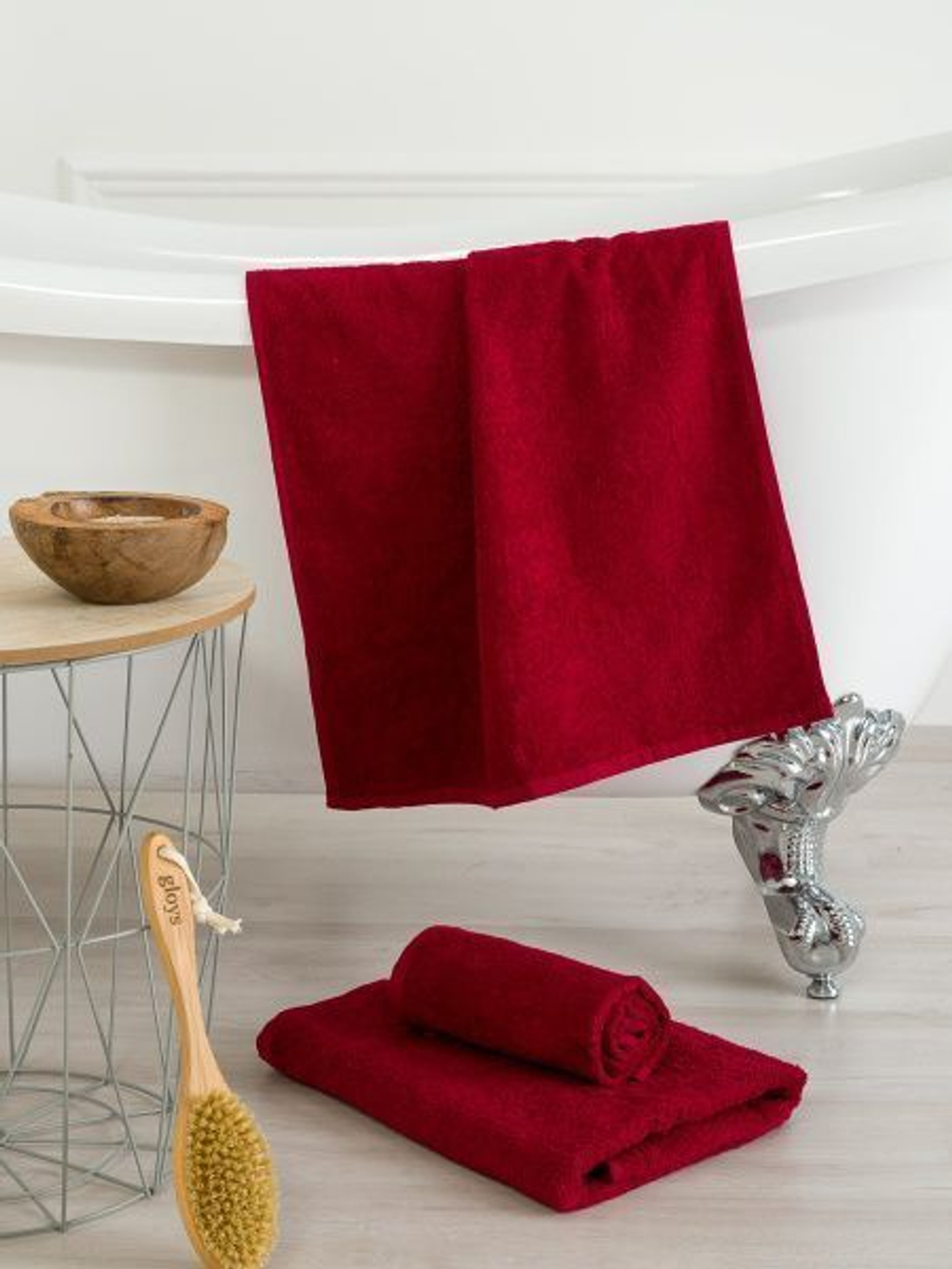 Полотенце 50x100 Hamam Glam красное