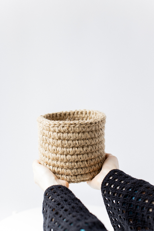 Джутовая корзина 12