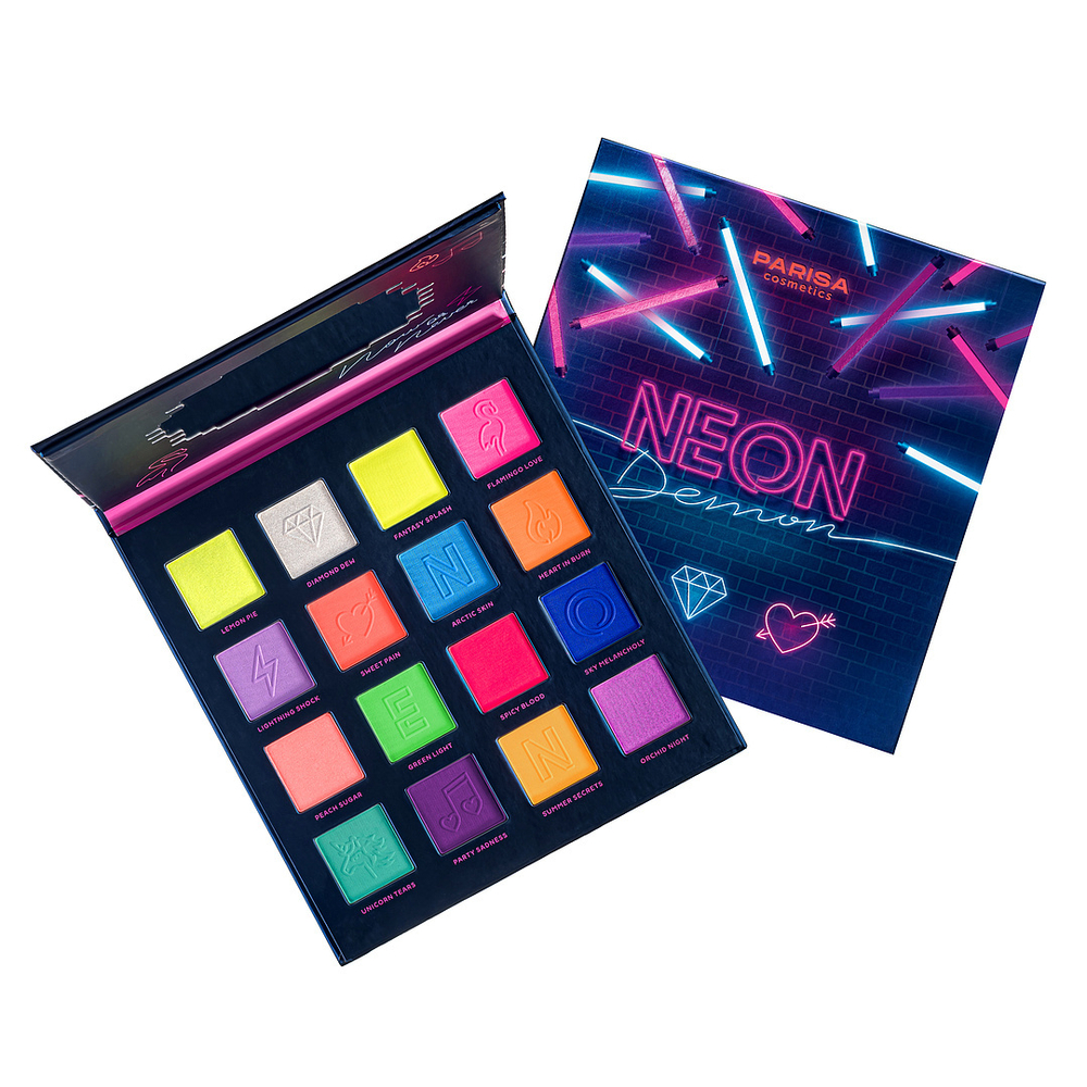 Parisa Набор теней для макияжа век Neon Demon, Е-716, тон №4