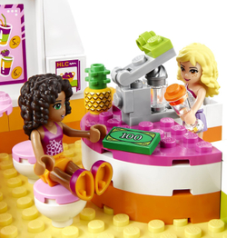 LEGO Friends: Фреш-бар Хартлейк Сити 41035 — Heartlake Juice Bar — Лего Френдз Друзья Подружки