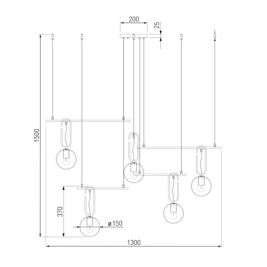 70143/5  / подвесной светильник / белый