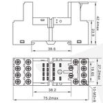Колодка Prompower PPYF-14-ESN-B для реле серии PMY4, винтовые клеммы
