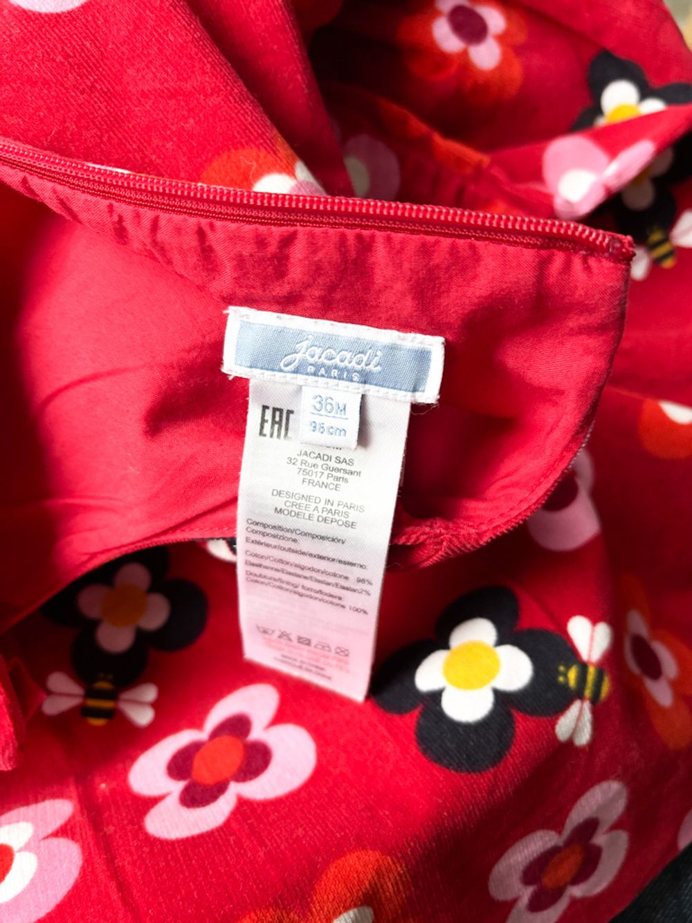 Вельветовое платье Jacadi , 98