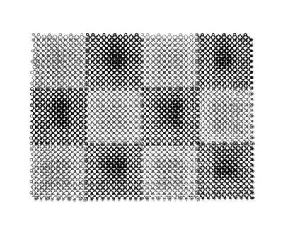 Коврик придверный Травка 42х56см высота ворса 1см черно-серый полиэтилен 23005 Vortex
