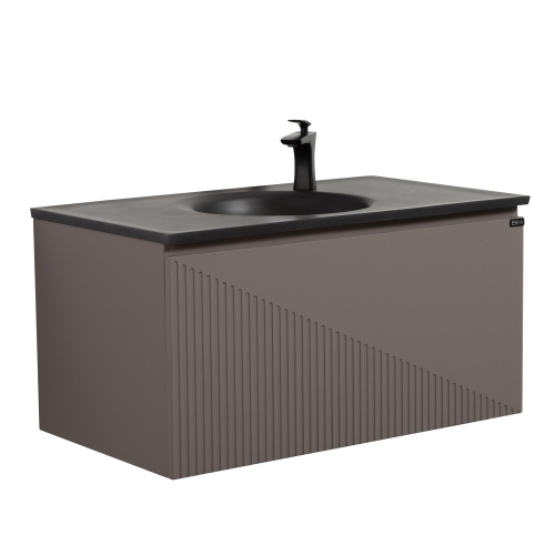 Тумба с раковиной Black&White Universe 90 см U918.900-3 misty grey