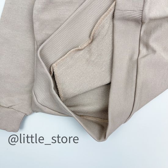 Толстовка из футера "One love" Капучино