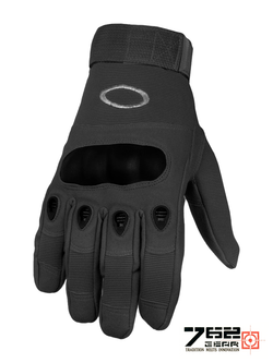 Перчатки полнопалые с костяшками Oakley (Tactica 7.62 Gear) Factory Pilot Gloves (OK-324). Чёрный