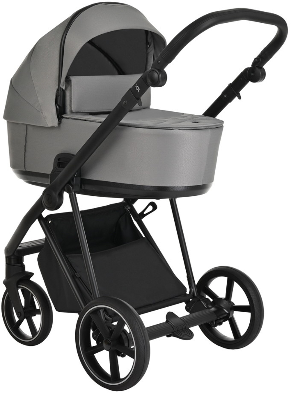 Детская коляска Roan Sol 3 в 1 с автокреслом Pituso Santiso Pro RSL/1011 Cloud Grey