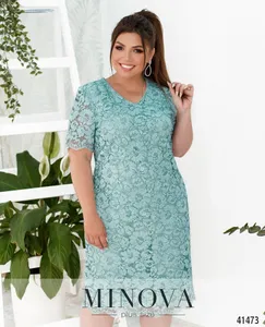 Платье 159-бирюза Minova