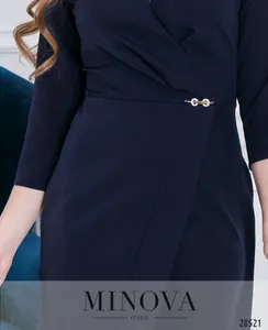 Платье 3111-темно-синий Minova