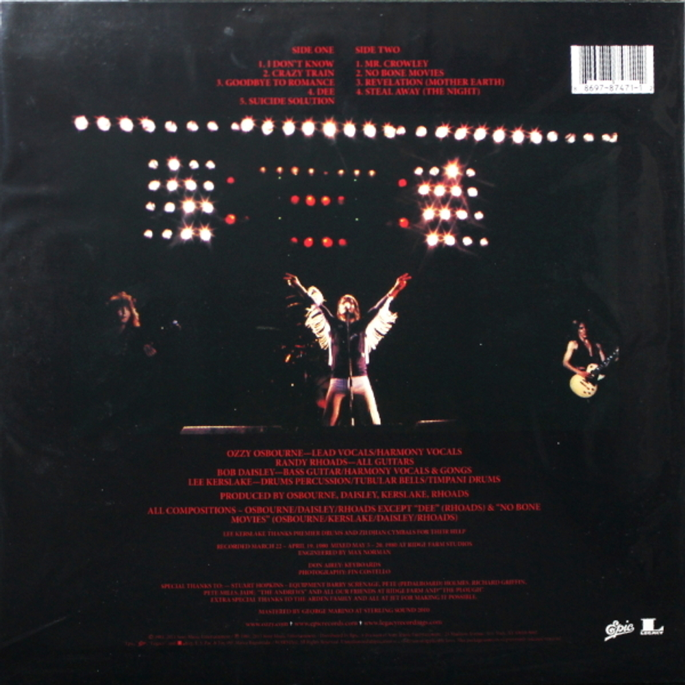 Ozzy Osbourne / Blizzard Of Ozz (Picture Disc)(LP)