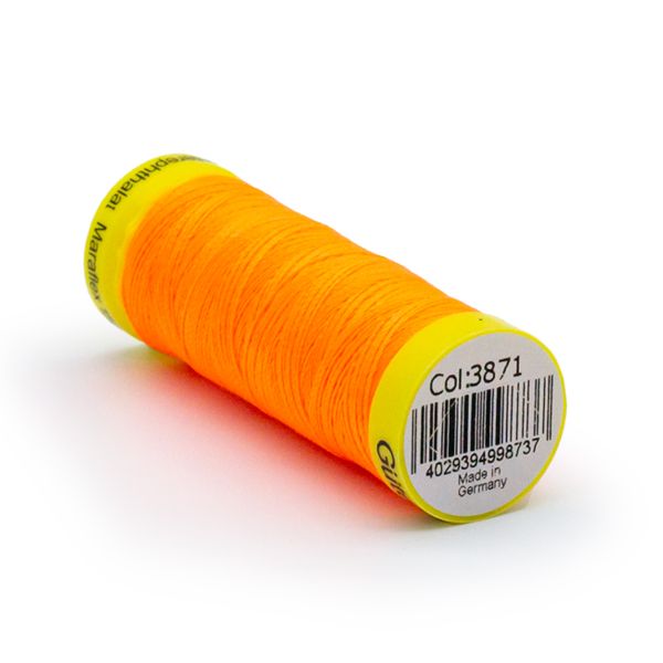 Нитки для трикотажа Gutermann Maraflex 120 (150 метров), 5 кат. | 3871 неоновый оранжевый