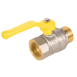 Кран шаровой латунный LD Pride 47.20.В-Н.Р GAS Ду20 Ру40 вн-нр (рычаг)