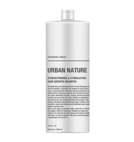Шампунь Urban Nature STRENTHENING AND STIMULATING HAIR GROW для стимуляции роста волос