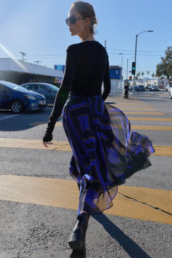 ZARA ЮБКА МИДИ АСИММЕТРИЧНОГО КРОЯ С ПРИНТОМ, РАЗНОЦВЕТНЫЙ