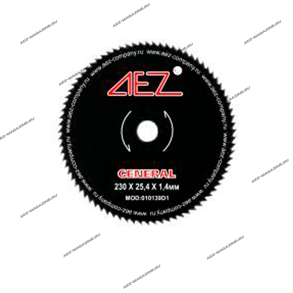Диск для бензокосы 80-ти зубый(уп.картон) 230х25,4х1,4 серия GENERAL