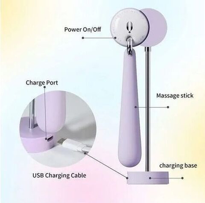 Сиреневый клиторальный стимулятор Moonflow (Цвет: сиреневый)