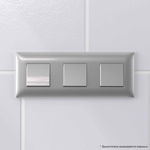 Рамка "Avanti", "Закаленная сталь", 3 поста (6 мод.)