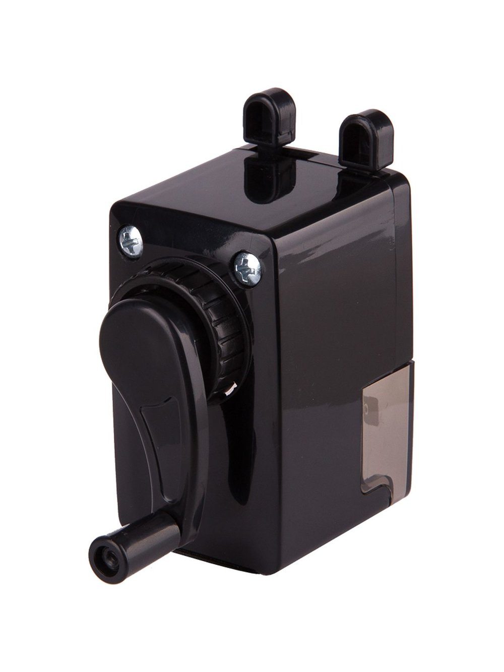 Точилка механическая пластиковый корпус черная