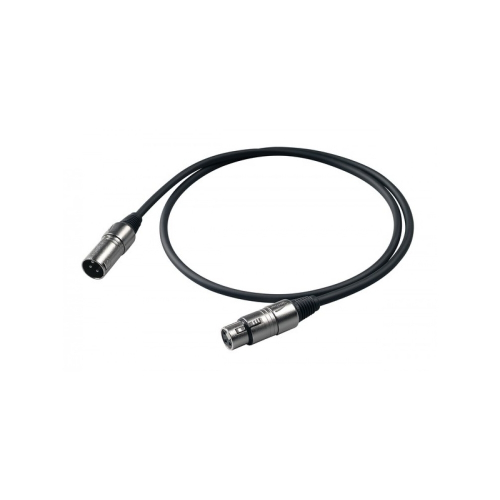 PROEL BULK250LU15 - микрофонный аудиокабель, XLR (папа)/ (мама), длина - 15 м